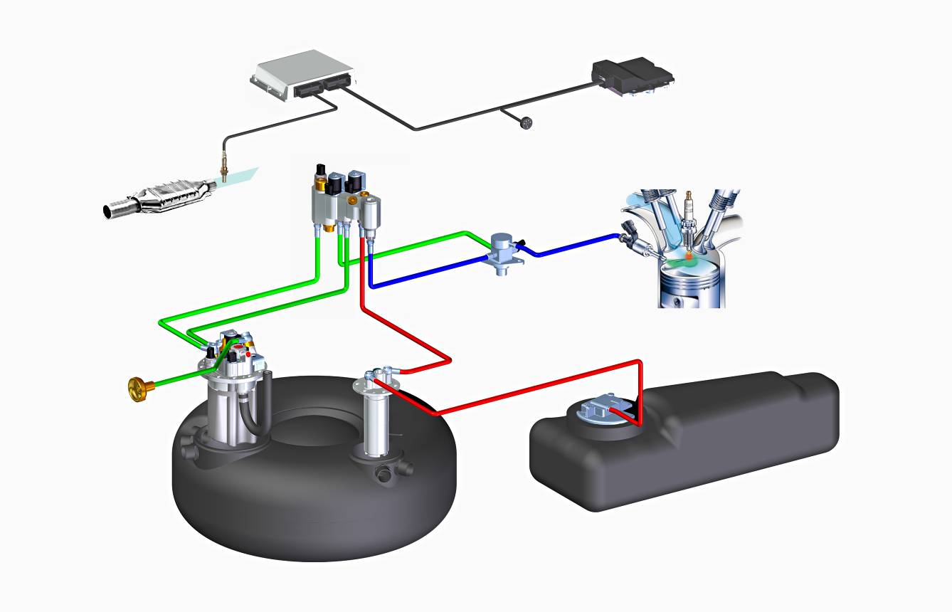 Dies ist eine Abbildung des Zavoli ZLI Systems für Benzindirekteinspritzer